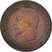 Moneta, Francia, Napoleon III, Napoléon III, 10 Centimes, 1861, Strasbourg, B