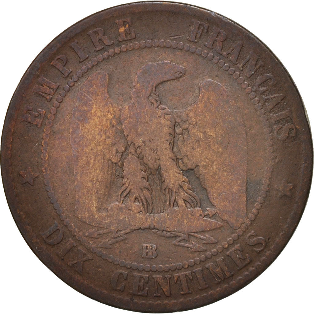 Münze, Frankreich, Napoleon III, Napoléon III, 10 Centimes, 1861, Strasbourg