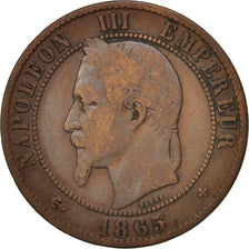 Coin, France, Napoleon III, Napoléon III, 10 Centimes, 1865, Strasbourg
