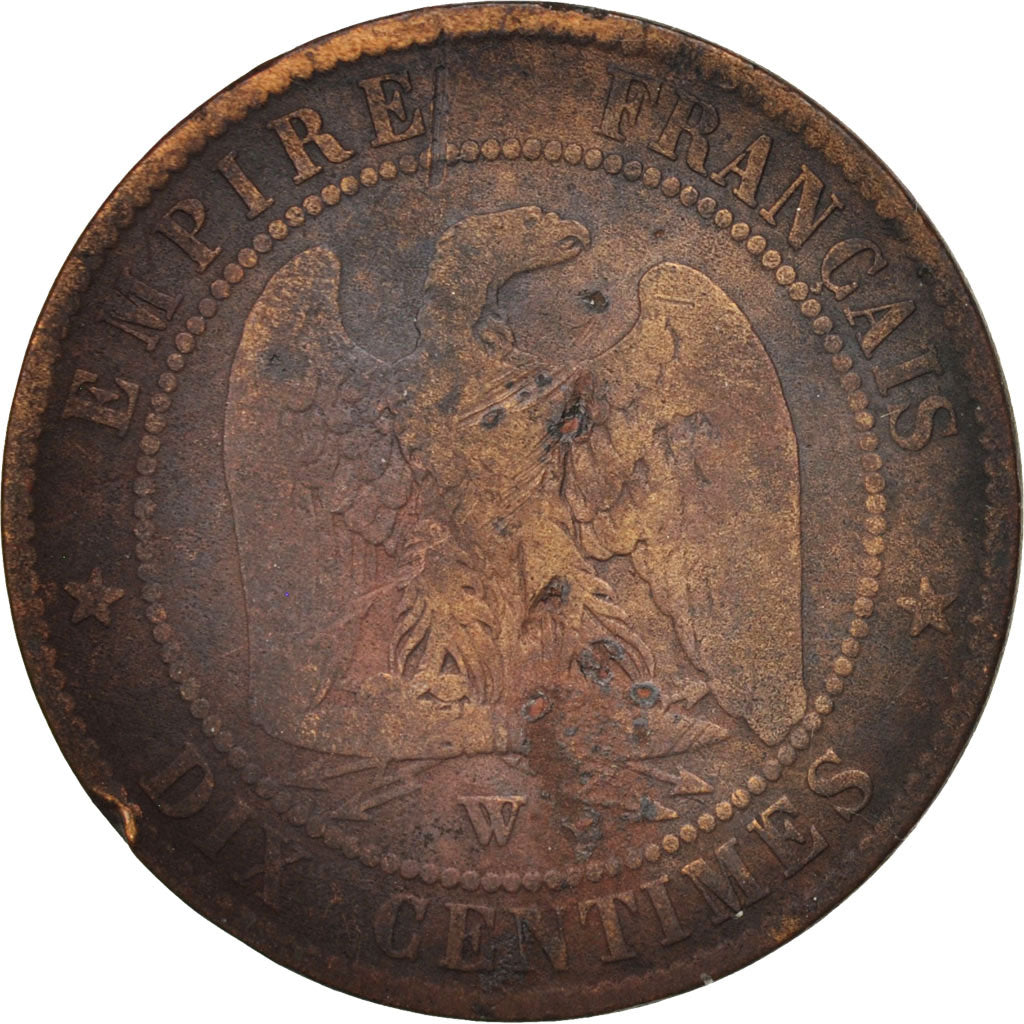Monnaie, France, Napoleon III, Napoléon III, 10 Centimes, 1856, Lille, B