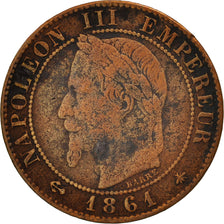 Frankreich, Centime, 1861, Paris, VF(30-35), Bronze, KM:795.1, Gadoury:87