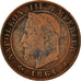 Frankreich, Centime, 1861, Paris, VF(30-35), Bronze, KM:795.1, Gadoury:87