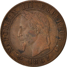 Moneda, Francia, Napoleon III, Napoléon III, Centime, 1862, Paris, MBC+