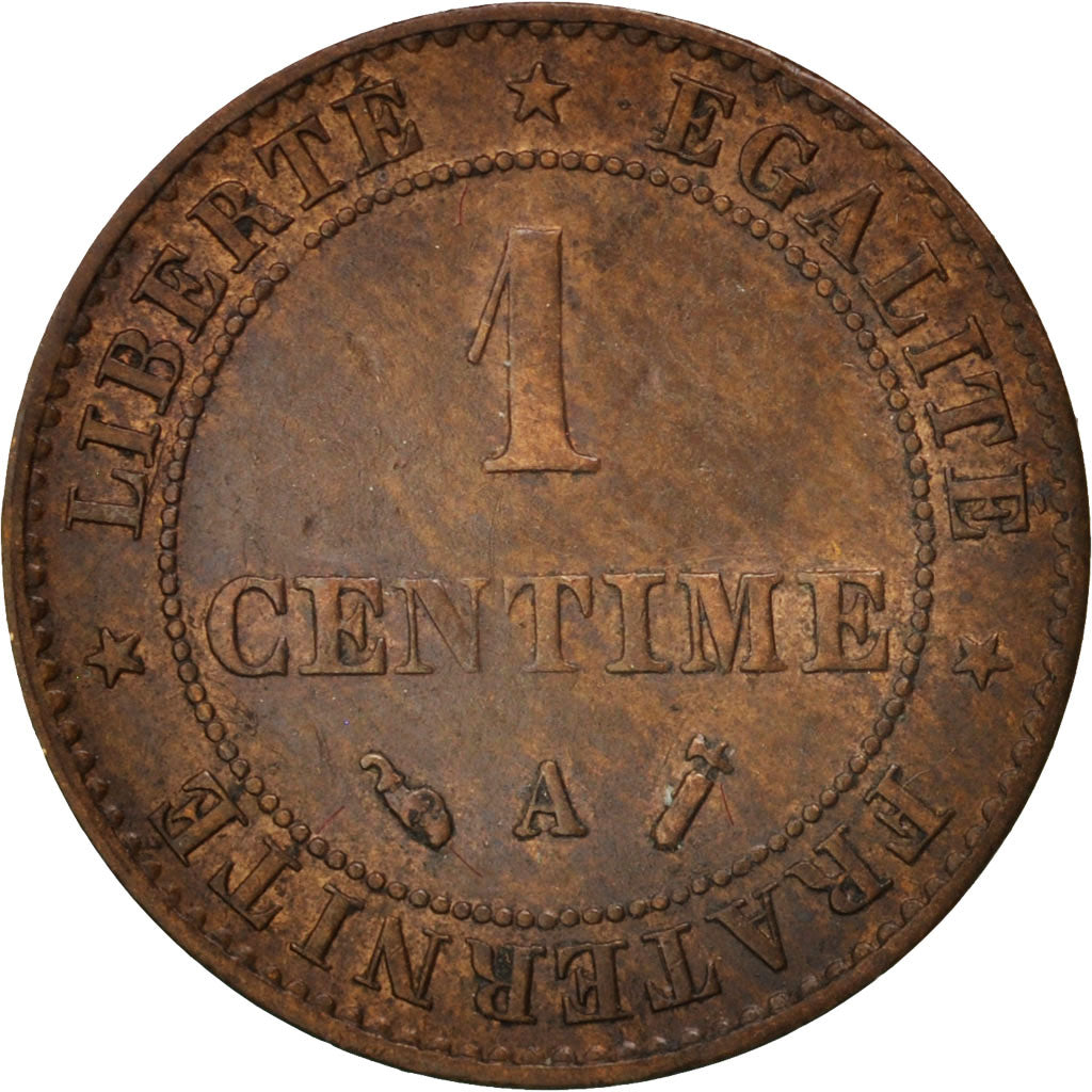 Coin, France, Cérès, Centime, 1892, Paris, AU(50-53), Bronze, KM:826.1