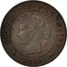France, Cérès, Centime, 1896, Paris, AU(50-53), Bronze, KM:826.1, Gadoury:88