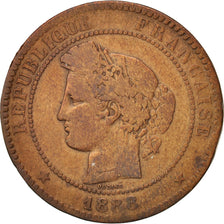 Moneta, Francia, Cérès, 10 Centimes, 1888, Paris, MB, Bronzo, KM:815.1