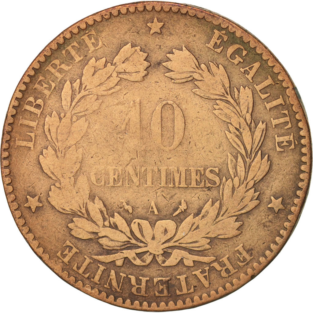 Münze, Frankreich, Cérès, 10 Centimes, 1897, Paris, S+, Bronze, KM:815.1