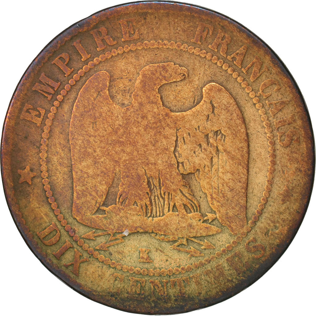 Coin, France, Napoleon III, Napoléon III, 10 Centimes, 1863, Bordeaux