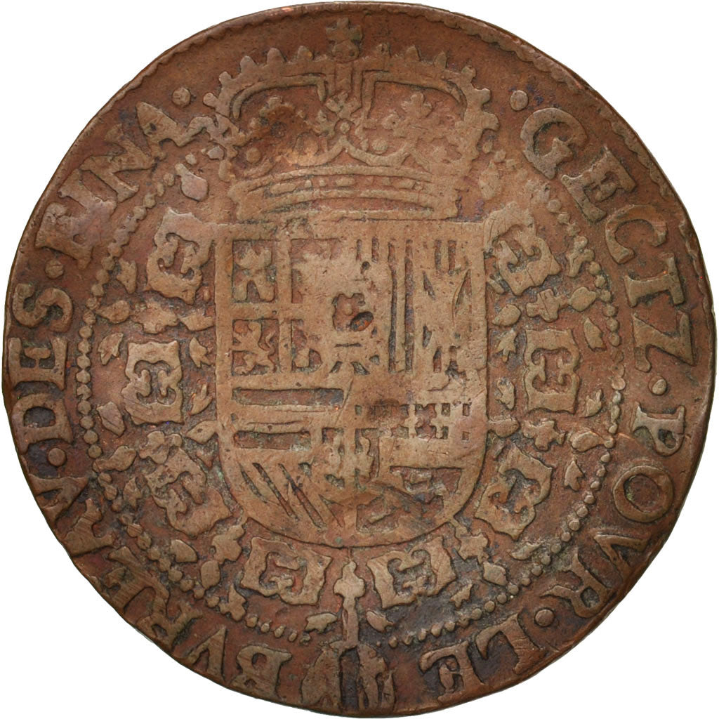 Netherlands, Token, Spanish Netherlands, Philippe IV, Anvers, 1645, VF(20-25)