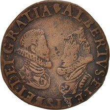 Netherlands, Token, Spanish Netherlands, Albert et Elisabeth, Anvers, 1607