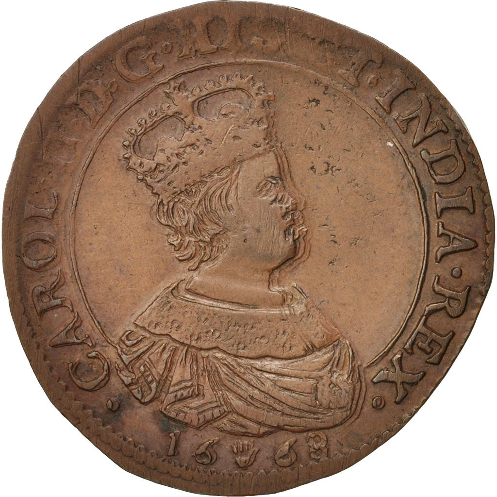 Netherlands, Token, Spanish Netherlands, Charles II, Anvers, Bureau des