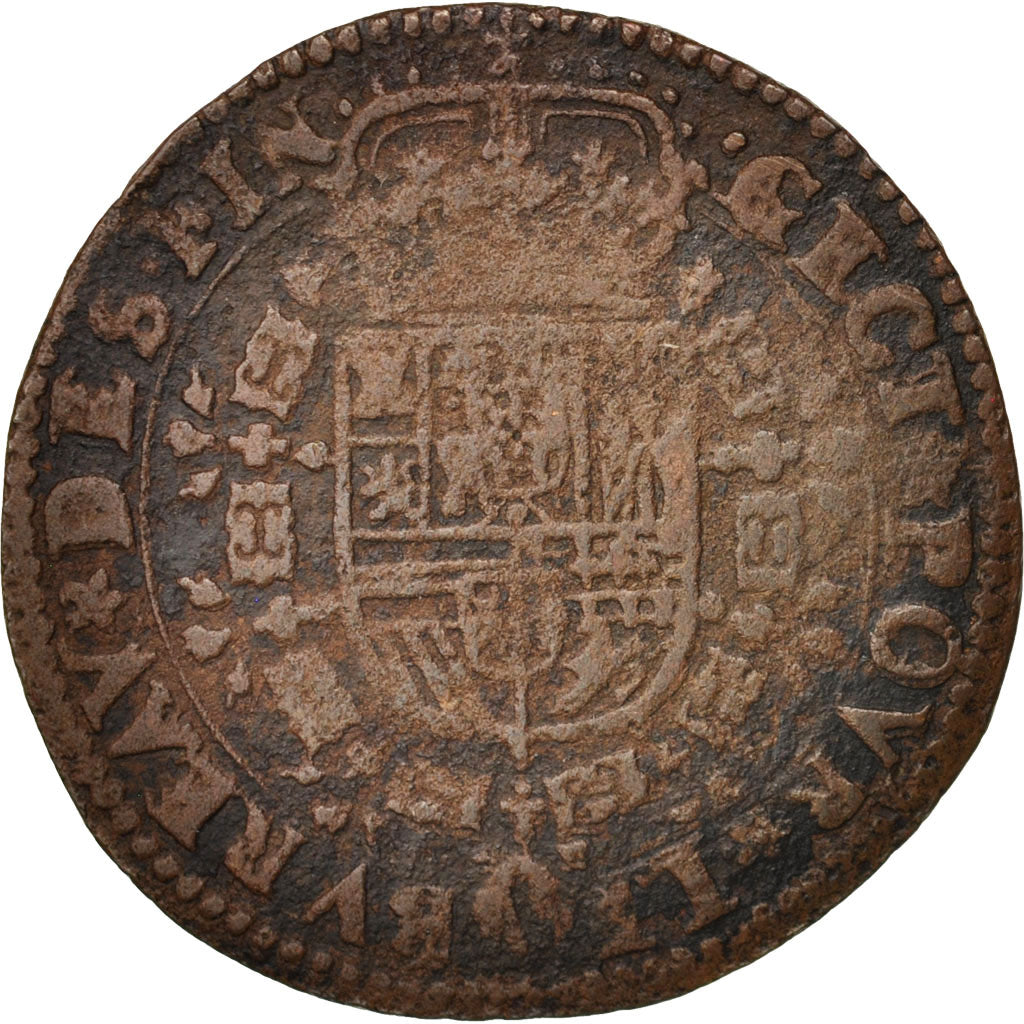 Netherlands, Token, Spanish Netherlands, Charles II, Bruxelles, Bureau des