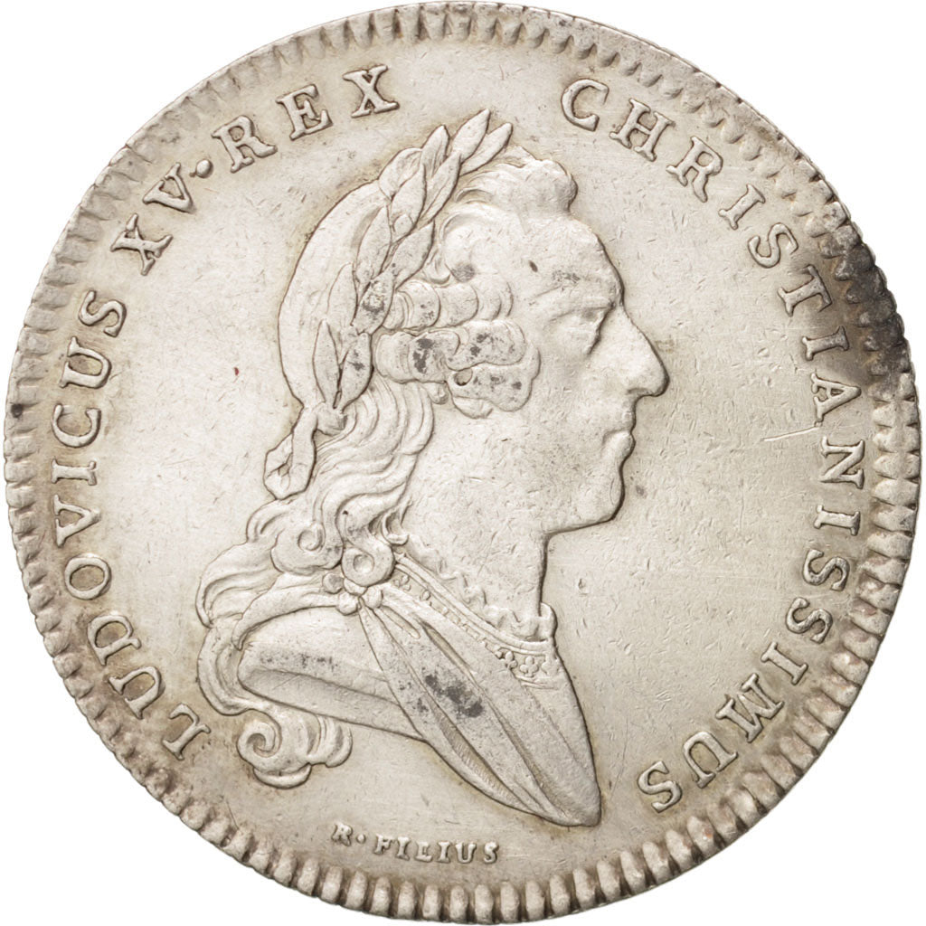Francia, Token, Royal, États de Bretagne, Nantes, Louis XV, 1760, Röettiers