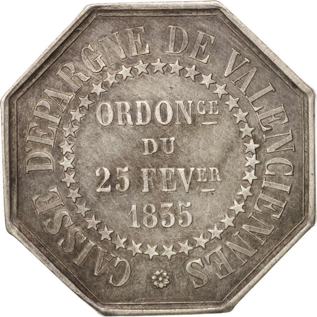 France, Savings Bank, Token, AU(50-53), Silver, 27, Jacqmin #103