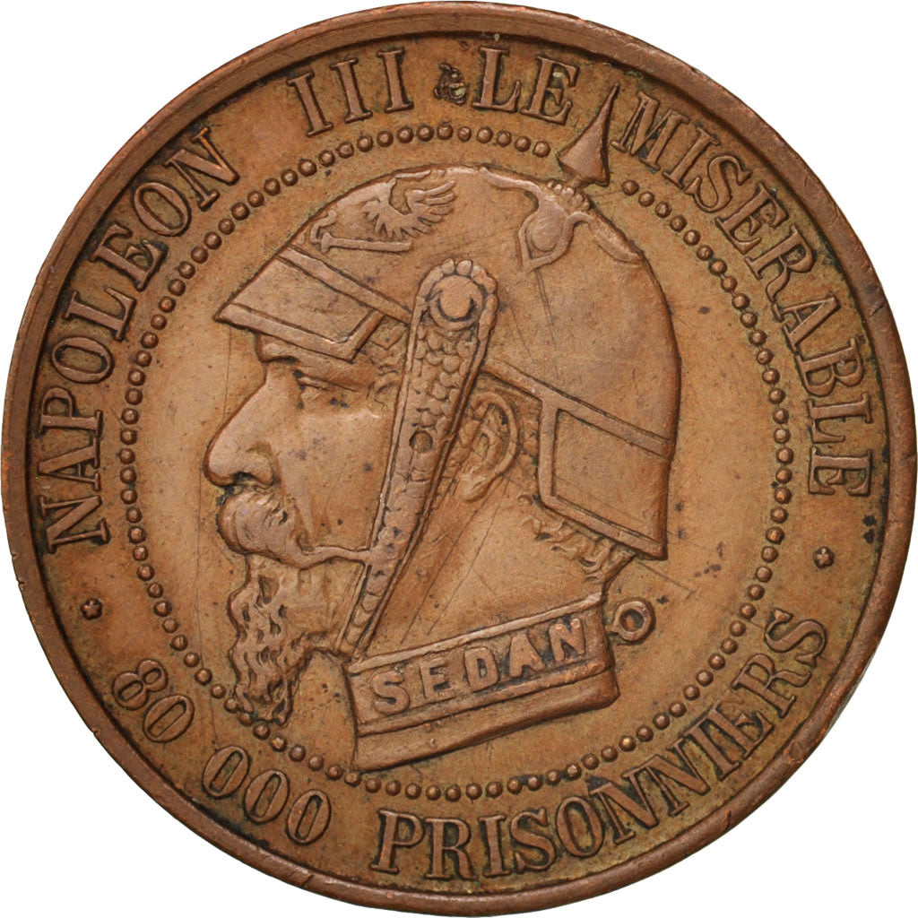 Coin, France, 5 Centimes, 1871, Paris, AU(50-53), Copper