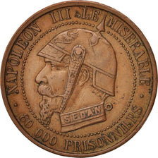 Coin, France, 5 Centimes, 1871, Paris, AU(50-53), Copper