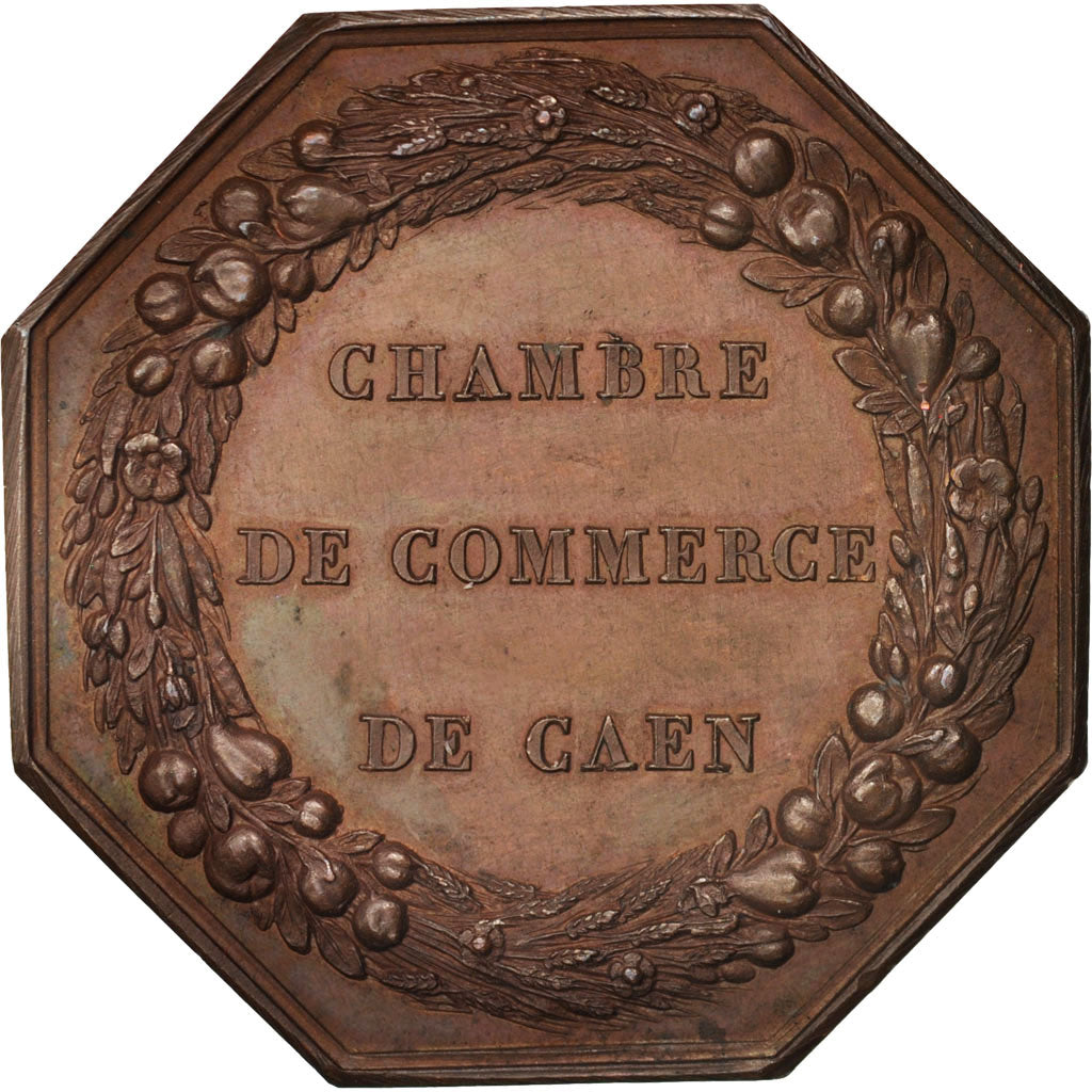 France, Token, Chamber of Commerce, Chambre de Commerce de Caen, 1848