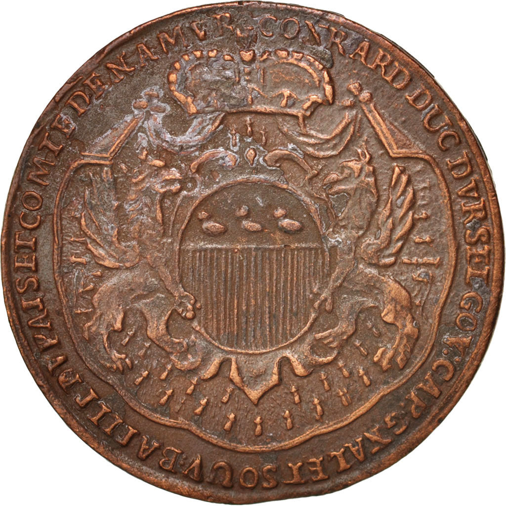 Belgium, Token, Austrian Netherlands, Ville de Namurs, Conrad Duc d'Ursel, 1732