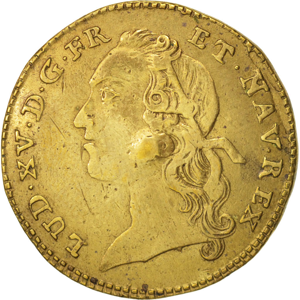 France, Token, Royal, Optimo Principi, Louis XV, 1743, VF(30-35), Brass