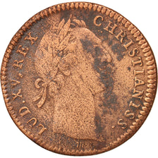 France, Token, Royal, Louis XV, Extraordinaire des Guerres, 1756,  Copper, 29