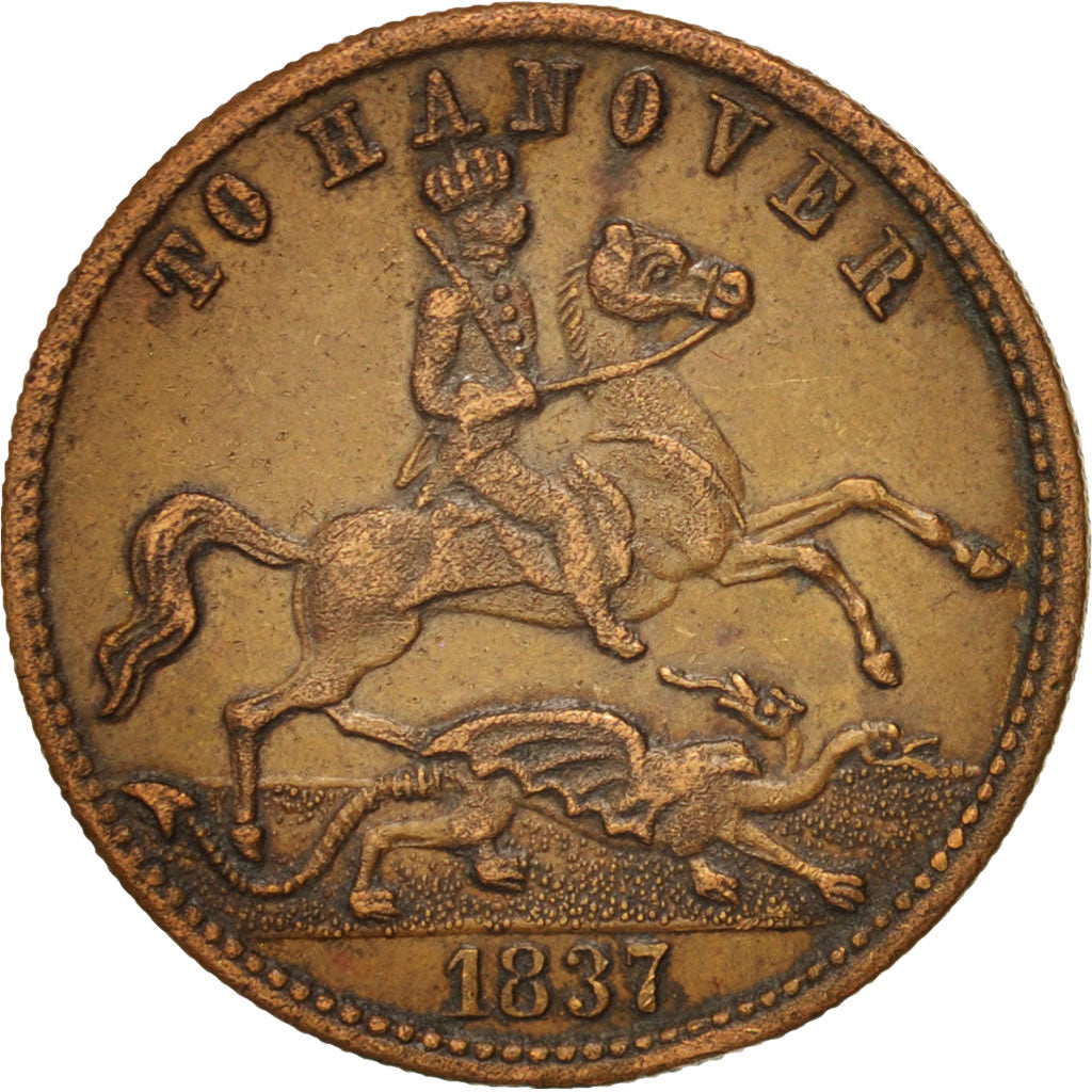 Great Britain, Token, Great-Britain, Victoria, To Hanover, 1837, AU(50-53)
