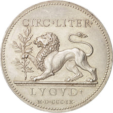 France, Token, Club, Ville de Lyon, Cercle littéraire, 1809, AU(55-58), Silver
