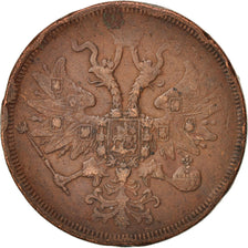 Russia, Alexander II, 2 Kopeks, 1859, Ekaterinbourg, VF(20-25), Copper, KM:150.1
