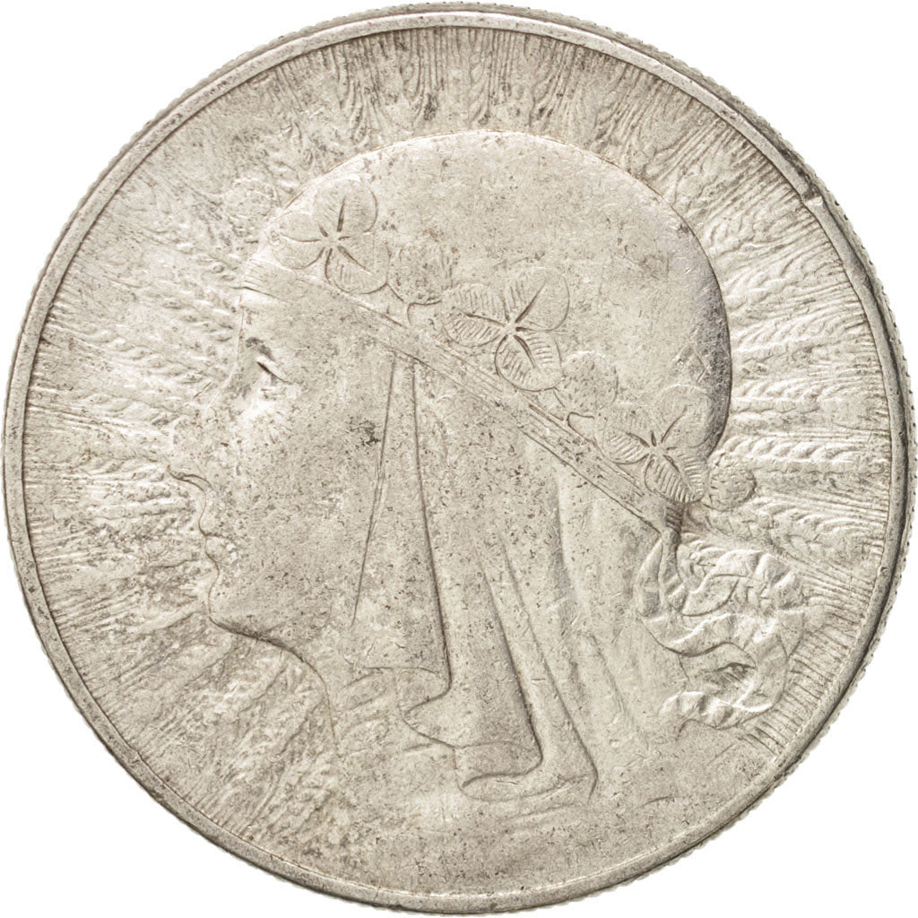 Poland, 10 Zlotych, 1932, Warsaw, VF(30-35), Silver, KM:22