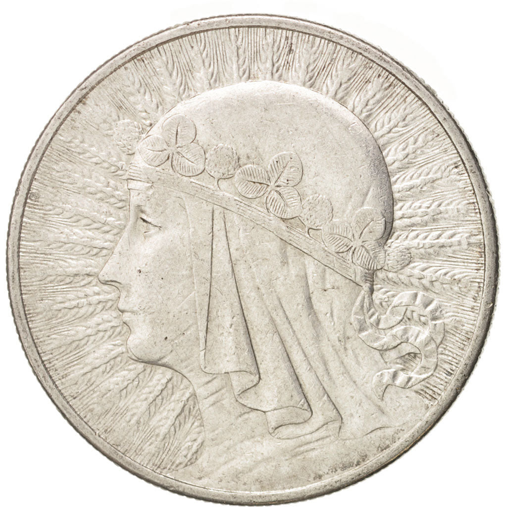 Poland, 10 Zlotych, 1932, Warsaw, EF(40-45), Silver, KM:22