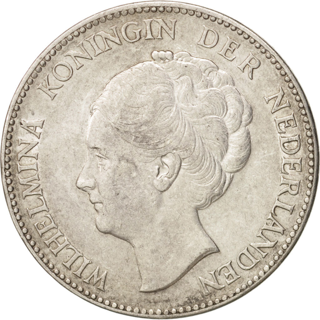 Moneta, Holandia, Wilhelmina I, Gulden, 1923, Utrecht, AU(50-53), Srebro