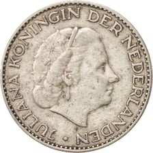 Netherlands, Gulden, 1957, Utrecht, EF(40-45), Silver, KM:184