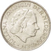 Moneta, Holandia, Juliana, Gulden, 1965, Utrecht, AU(55-58), Srebro, KM:184