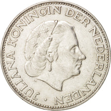 Paesi Bassi, Juliana, 2-1/2 Gulden, 1960, Utrecht, BB, Argento, KM:185