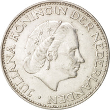Munten, Nederland, Juliana, 2-1/2 Gulden, 1961, Utrecht, ZF+, Zilver, KM:185