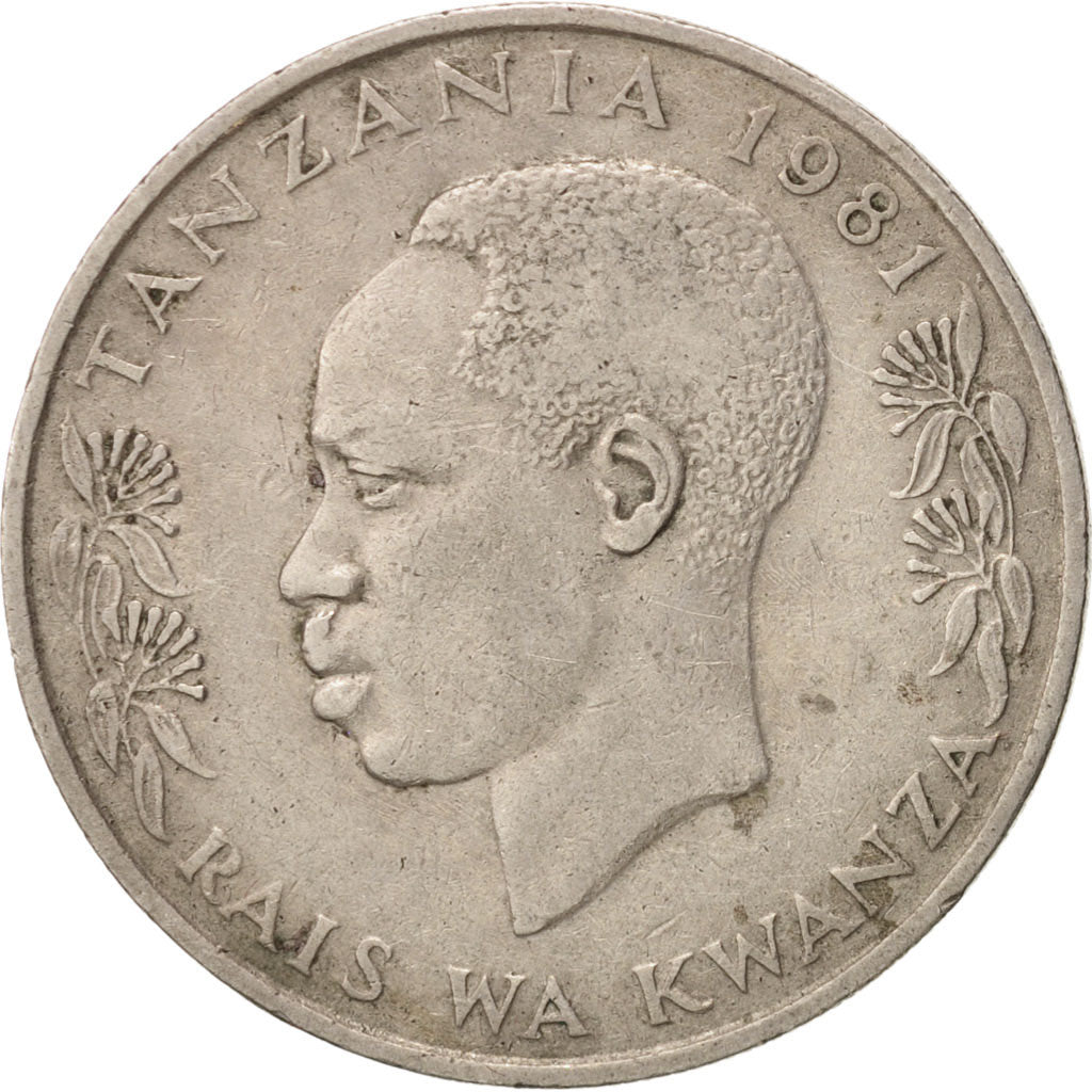 Tanzania, Shilingi, 1981, VF(30-35), Copper-nickel, KM:4