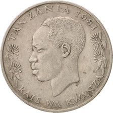 Tanzania, Shilingi, 1981, VF(30-35), Copper-nickel, KM:4