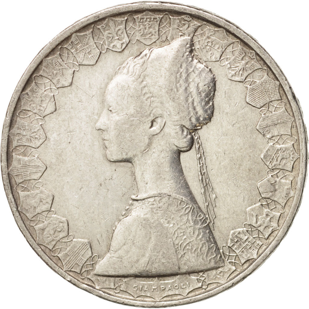 Italy, 500 Lire, 1959, Rome, EF(40-45), Silver, KM:98