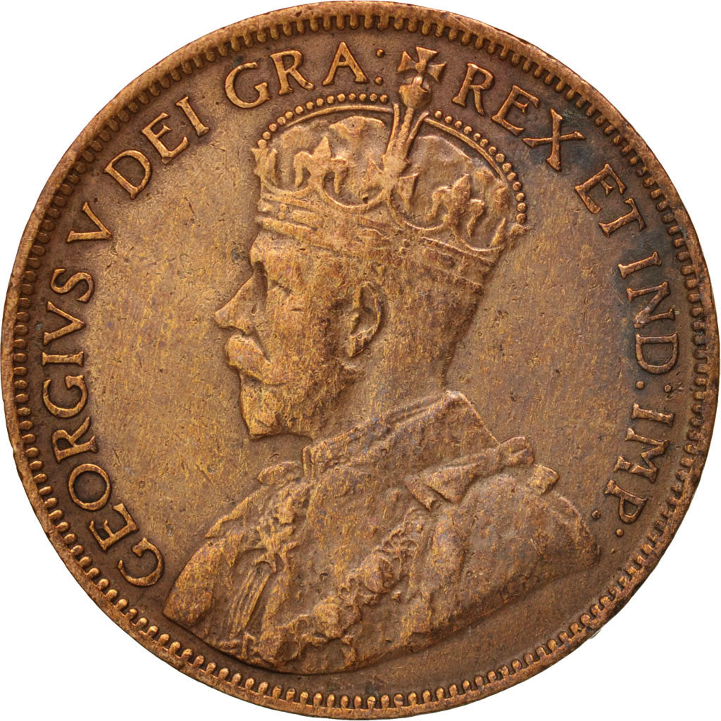 George V, Cent, 1917, Ottawa, EF(40-45), Bronze, KM:21