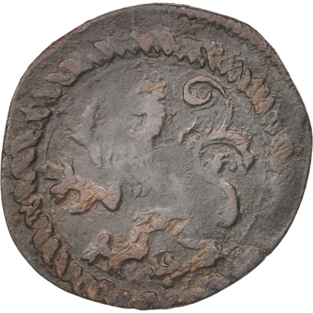 Netherlands, Charles Quint, Brabant, Courte, Anvers, VF(30-35), Copper