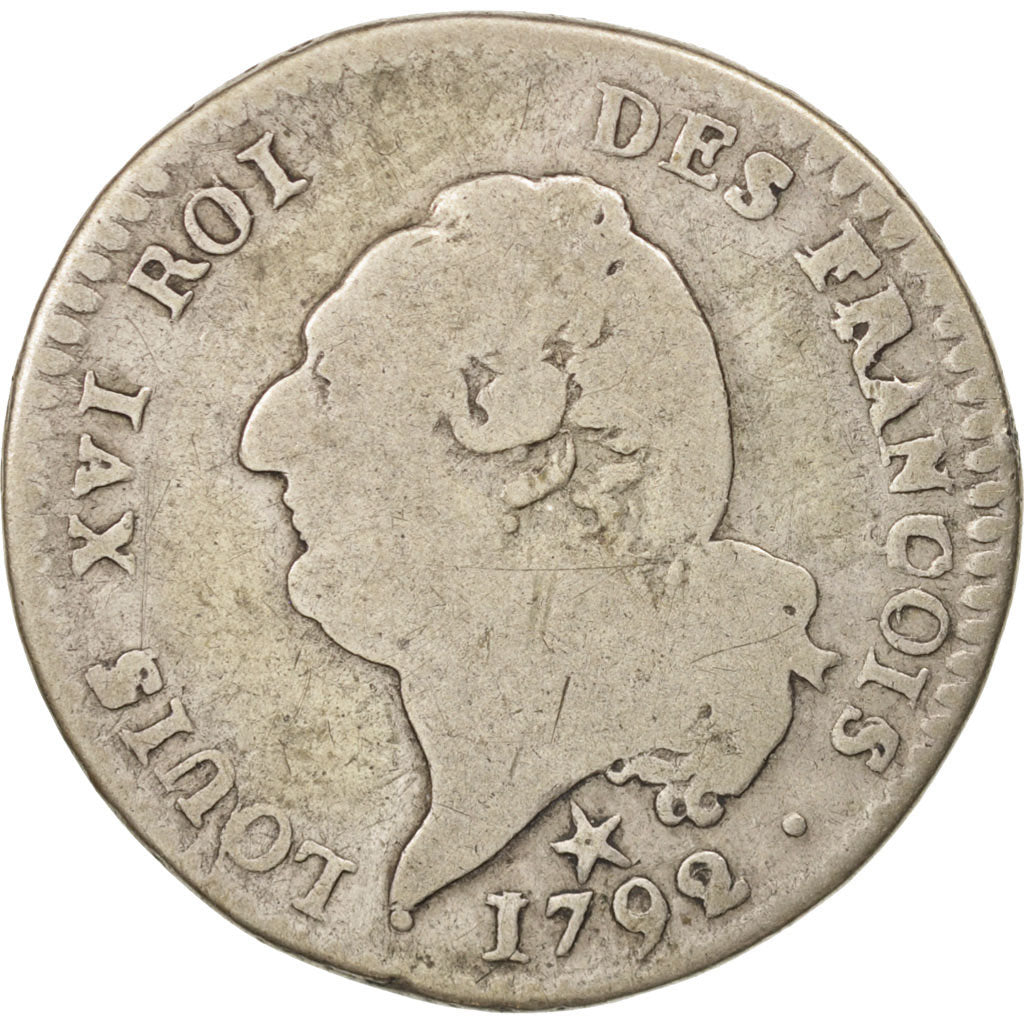 Moneda, Francia, Louis XVI, 15 sols françois, 15 Sols, 1/8 ECU, 1792, Lille