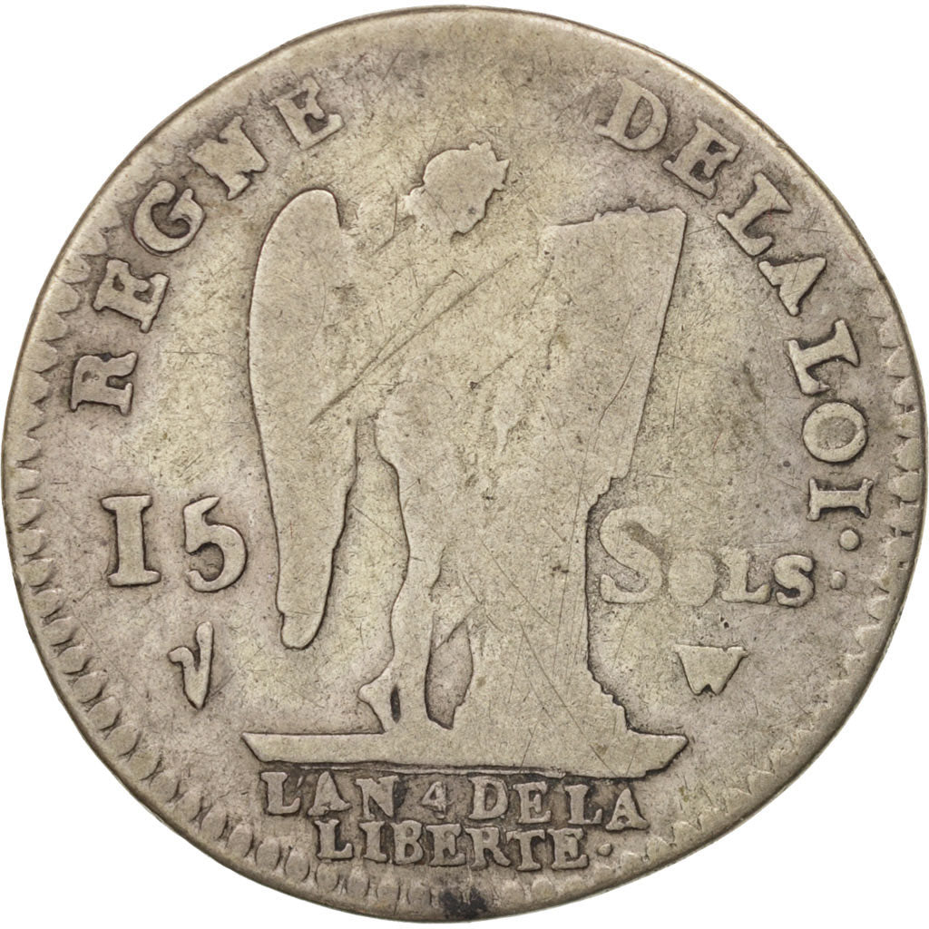 Moneda, Francia, Louis XVI, 15 sols françois, 15 Sols, 1/8 ECU, 1792, Lille
