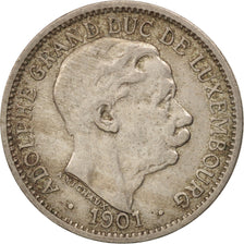 Luxembourg, Adolphe, 10 Centimes, 1901, Luxembourg, EF(40-45), Copper-nickel