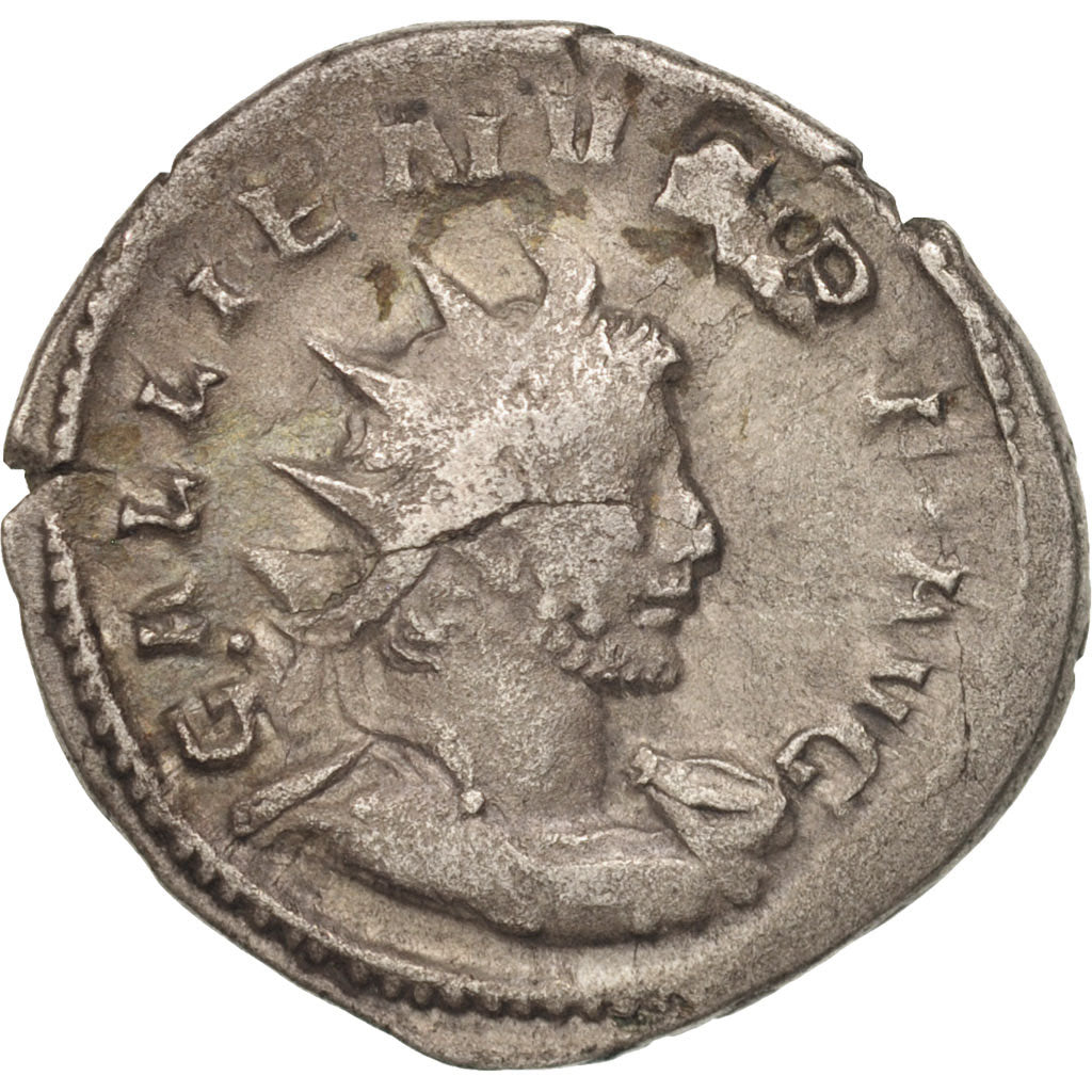 Coin, Gallienus, Antoninianus, 258-259, Lyons, VF(30-35), Billon, RIC:18