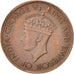 Moneda, Ceilán, George VI, Cent, 1942, MBC+, Bronce, KM:111a