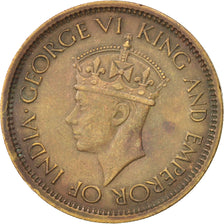 Ceylon, George VI, 50 Cents, 1943, EF(40-45), Nickel-brass, KM:116