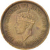Ceylon, George VI, 50 Cents, 1943, EF(40-45), Nickel-brass, KM:116