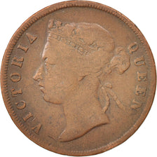 Coin, Straits Settlements, Victoria, Cent, 1891, Heaton, VF(20-25), Bronze