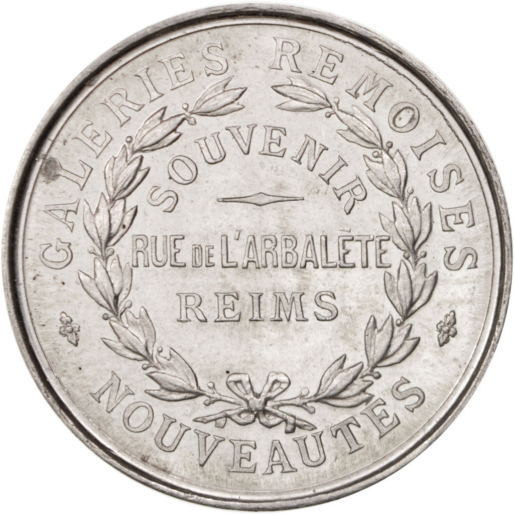 France, Medal, Galeries Rémoises, Saint-Michel, Business & industry, 1923