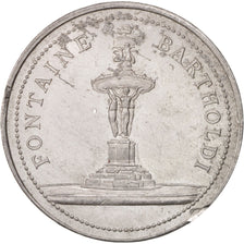 Francia, Medal, Galeries Rémoises, Fontaine Bartholdi, Business & industry,...