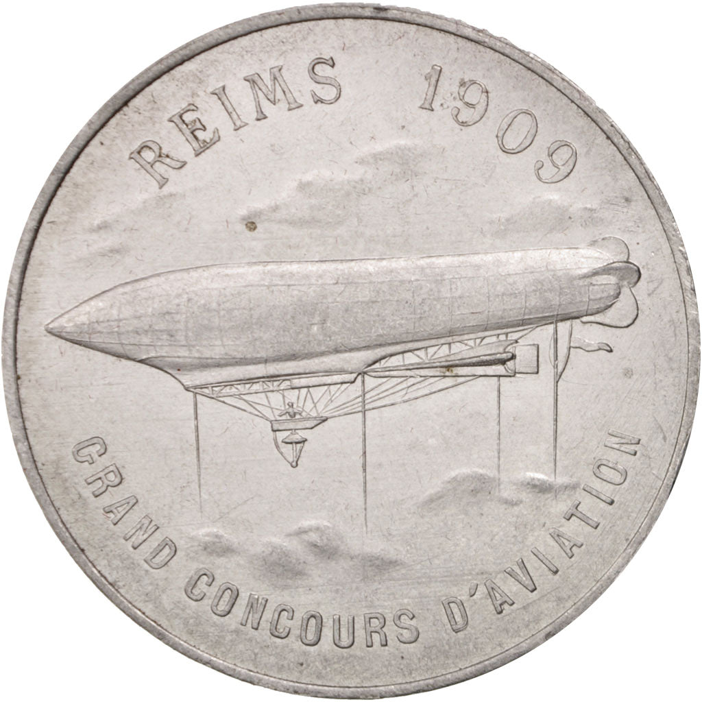 France, Medal, Galeries Rémoises, Grand concours d'Aviation de Reims de 1909
